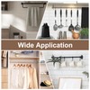 sourcing map 12Pcs Shower Curtain Hooks, Metal Double Glide Shower