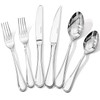 KINGSTONE 48 Piece Teardrop Silverware Set with Steak Knives, 18/10