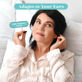 SMUG Foam Ear Plugs | 50 Pack Soft Foam Earplugs | Ear Plugs for Sleeping, Snoring, Travel, Loud Noise | Comfortable Noise Cancelling Earplugs | Black