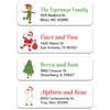Christmas Return Address Labels - Custom Christmas Themed Address Stickers