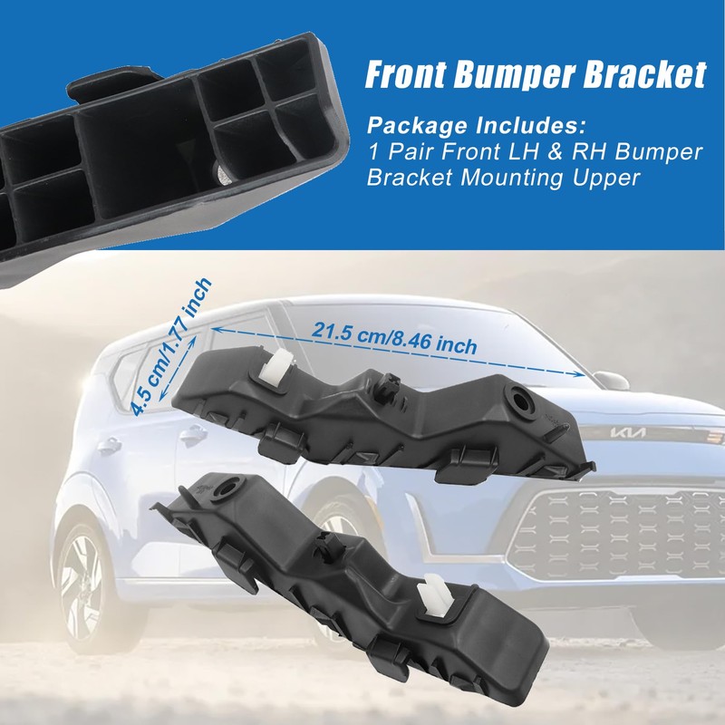 XQSMWF 1 Pair Front Left and Right Bumper Bracket Mounting