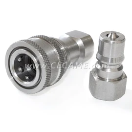 DT 1/4" Stainless Steel Quick Connect Coupler Valve Carpet Cleaning Wand Truckmount