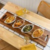 Large Acacia Serving Board with Handles, 36 x 12 Inch