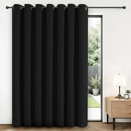 Joydeco - Cortinas Opacas para Puerta corredera de Vidrio, 100 x 84 Pulgadas, Cortinas Extra Anchas para Patio, Cortinas divisoras de habitación, Cortina oscurecedora para Sala de Estar