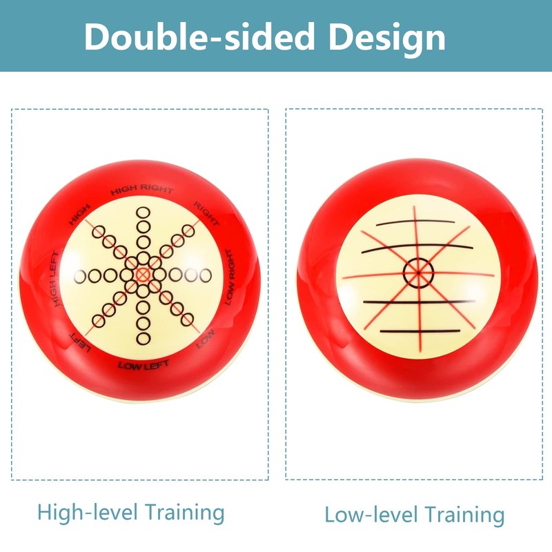 HEYLEAYAR 2 Pcs Billiard Training Cue Ball,Pool Cue Ball Practice