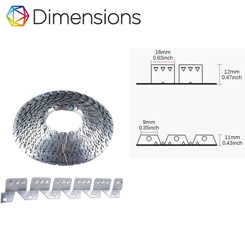 32ft Upholstery Metal Flexible Tack Strip for Furniture, Chairs, Sofas