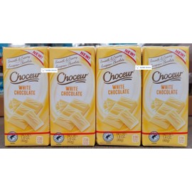 Choceur Smooth & Creamy European White Chocolate 7oz 200g (Four Bags)