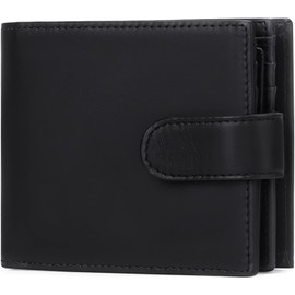 WONSEFOO Kartenetui mit RFID-Schutz & Anti-Cloning - Herren Geldbörse mit Münzfach & Platz für 9 Kreditkarten