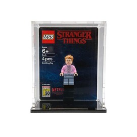 Brickcessories Minifigure Display Case Compatible with ComicCon Exclusive Minifigs and Clamshell Card, 4x2x5