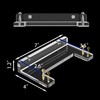 Acrylic Display Shelf with Adjustable Display Angles by Metal Silver
