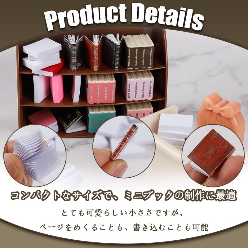 LvYiLinggg 6 Pcs Dollhouse Decor Miniature Classical Book DIY Props