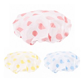 Picky Fix Waterproof Face Wash Hair Cap 3p 28 x 19 cm, pink + blue + yellow, 1 set / 피키픽스 방수 세안 헤어캡 3p 28 x 19 cm, 핑크 + 블루 + 옐로우, 1세트