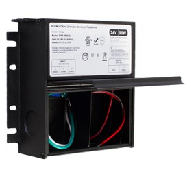 24v Dimmable LED Driver, UL Listed 96w 4A Power Supply Class 2 Triac/ELV/MLV Built-in Junction Box for Dry, Damp, Wet Location Compatible with Lutron and Leviton Wall dimmer for LED Strip Light