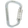 roc'teryx RTF249LK3T Mountain Climbing Carabiner, Steel D, Triple Lock, Silver