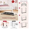 Hoctieon 2-Minute Assembly Double Rod Clothes Rack, Heavy Duty Rolling