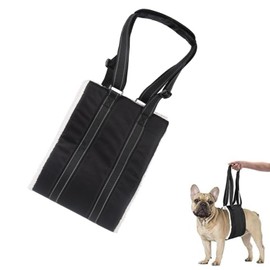 Roczential Dog Lift Support Harness Portable Sling for Support to Help Dogs Rear Rehabilitation and Disable Injured Elderly Pet - Helps Dog with Weak Front Or Rear Legs Walk (Black,L)