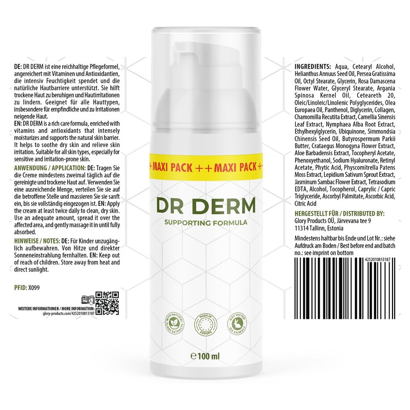 DR Derm Cream Enriched with Vitamins and Antioxidants Suitable for