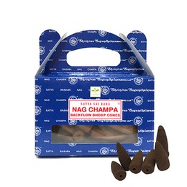 Nag Champa Backflow Incense Cones - 24 Cones