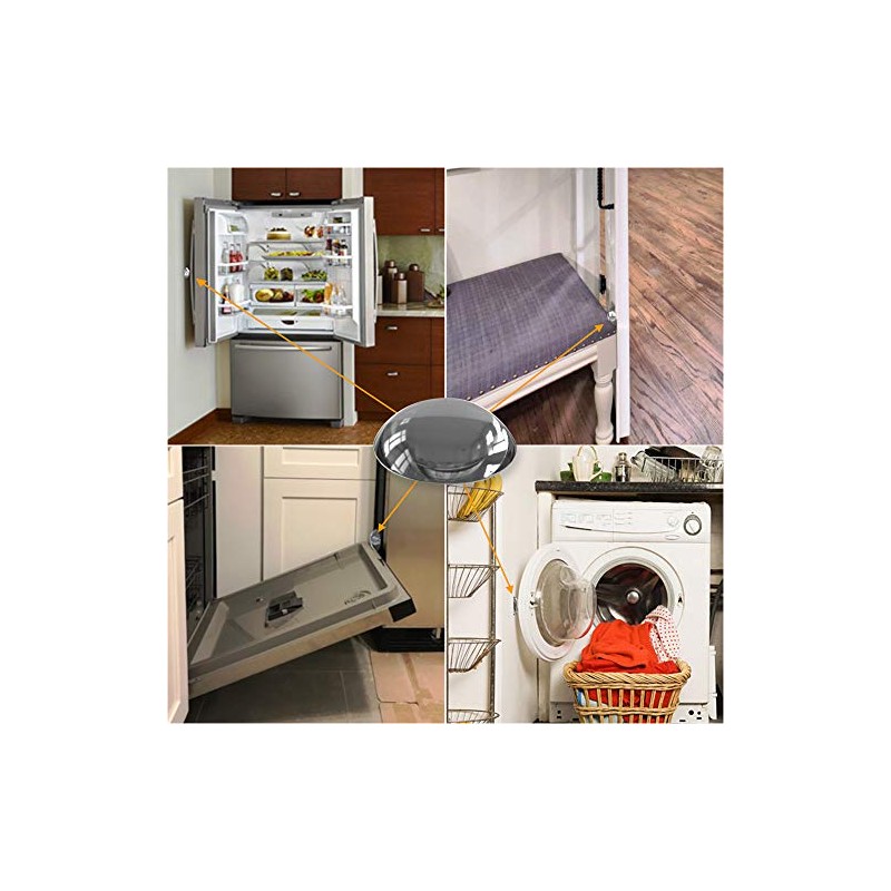 Protector de pared para topes de puerta, paquete de 6