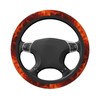 Flames Burning Fire Steering Wheel Covers,Anti Slip Sweat Absorption Elasticity