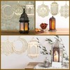 BBKON 7PCS Ramadan Decorations, Wooden Pendant Eid Ramadan Decorations for