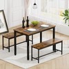 Rovibek 43" Dining Table Set for 4, Modern Space Saving