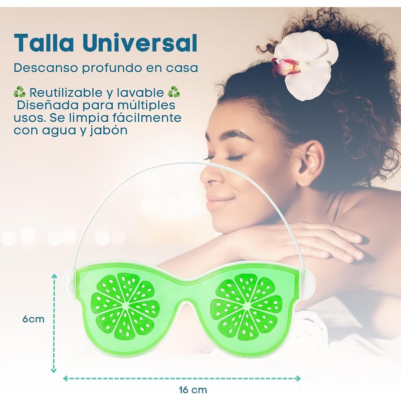 SEVEN MINE Antifaz para Ojos Terapia Frío-Calor Almohadilla Mascarilla Relajante
