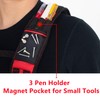 AISENIN Tool Belt Suspenders Construction Work Suspenders with Magnet Pocket,