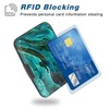 Atufsuat Credit Card Holder, Mini Aluminum Card Wallet RFID Blocking