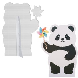 DP BOUTIQUE Panda 6FT Life Size Cardboard Cutout, A Fun Animal Standup for Party Decor, Safari Theme Birthday Decorations, 1 PC
