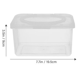 MAGICLULU 2pcs Refillable Wipe Container Wipes Dispenser Wipes Case Sealed Keeps Wet Tissue Case Holders for Home Office