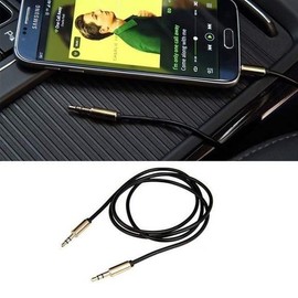 JQ 1m AUX audio cable with 3.5mm plug / 케이블 AUX 오디오 연결 3.5mm 플러그 1m