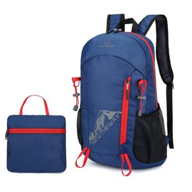 LOVEHERAU Ultralight Hiking Backpack, Unisex Foldable Shoulders Waterproof Hikers Mountaineering Backpack for Outdoor, Camping & Cycling (Navy blue)