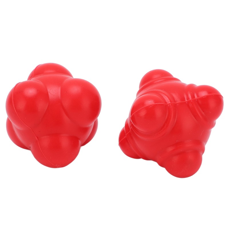 2pcs Rubber Reaction Bounce Balls Irregular Shape Reaction Balls for