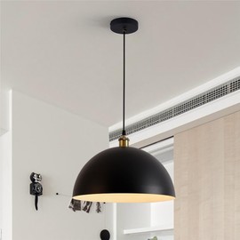 YHANFENGCY 15.74 "Industrial Pendant Light, Black and White Pendant Light, Suitable for Kitchen Island, Industrial Chandelier in Bedroom