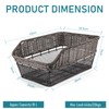 CXWXC Rear Bike Basket - Large Bicycle Rear Basket with