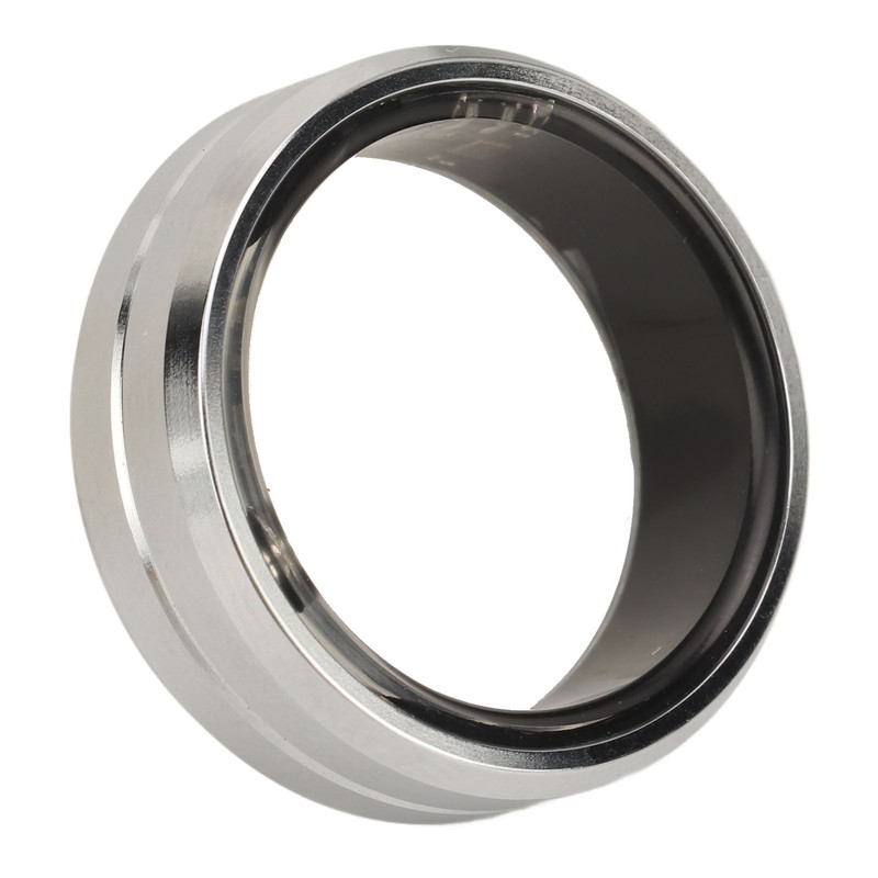 Smart Ring Silver IP68 Waterproof Pedometer Sleep Fitness Monitoring Remote