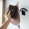 Bantlou Adjustable Cowboy Hat Rack Holder, Wooden Cowboy Hat Wall