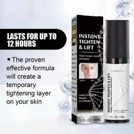 2 Piezas Crema De Estiramiento Facial InstantáNeo,SéRum Reafirmante Para El Cuello Los Ojos,Tensor Facial,Sueros Faciales Rellenadores,Reduce Los Poros,Bombea LíNeas Finas,Reduce El Aceite Skincare