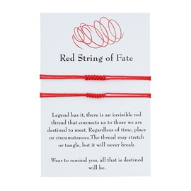 Red String Bracelet for Couples Gifts for Boyfriend Girlfriend Husband Wife Relationship Gifts for Women Men BF and GF Matching Bracelets Best Friend Bracelets for 2