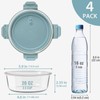20oz Food Storage Containers with lids Set, Airtight 2.5 Cup
