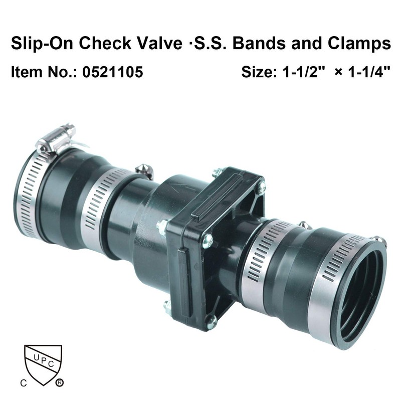 Hydro Master Plastic Sump Pump Check Valve with Stainless Steel