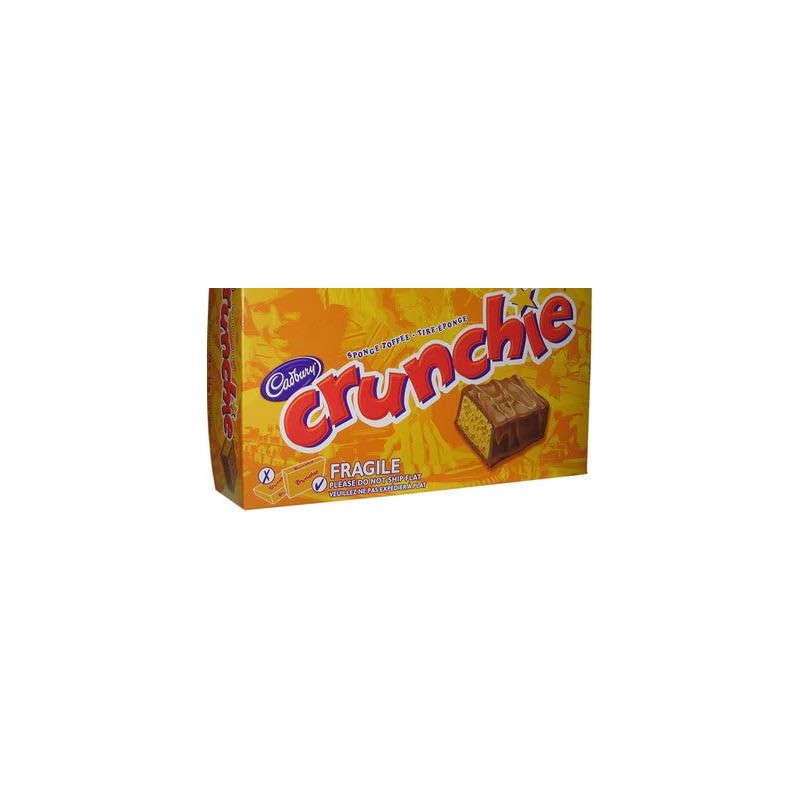 Cadbury Crunchie 24 bars milk chocolate bar with a honeycombed