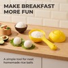 2 Pcs Yellow Half Round Rice Spoon Mold,Rice Serving Spoon
