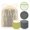 Chloven Reusable Cotton Rounds 16 Pack - Machine Washable Bamboo