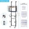 Over The Door Towel Racks for Bathroom, 5 Tier Towel