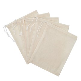 LOOKSGO 25 Pcs 8x10 Inch Muslin Bag Sachet Bag for Party Wedding Home Supplies Cotton Drawstring Bags
