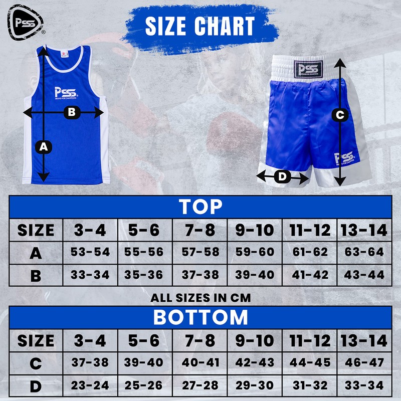 Prime Kids Boxing Uniform Set of 5 Pieces Boxing Uniform
