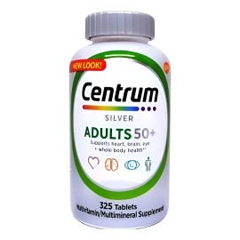 Multivitamínico Centrum Silver Adultos 50+ Con 325 Tabletas Sin Sabor