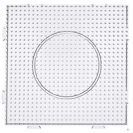 BANCHELLE Fuse Beads Boards Plastic PegBoards Kits Large Square Clear for 5 mm Kids Craft Beads, 6 Pieces